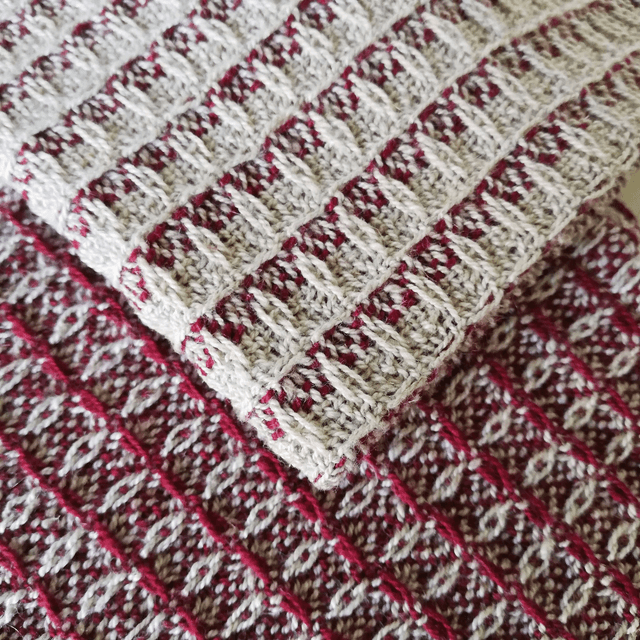 Lot de 2 lavettes en coton-lin bio tissées main - 30x30 cm
