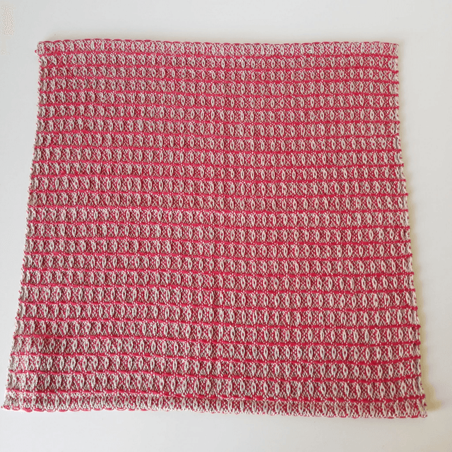 Lot de 2 lavettes en coton-lin bio tissées main - 30x30cm